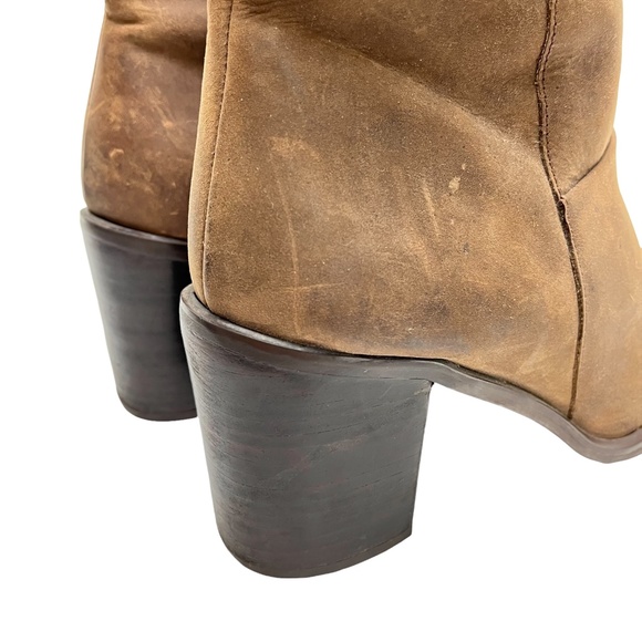 DIANE HARVEY HD2 Studio Brown Genuine Leather JUDITH Ankle Boots Booties sz 8 M - Picture 5 of 16